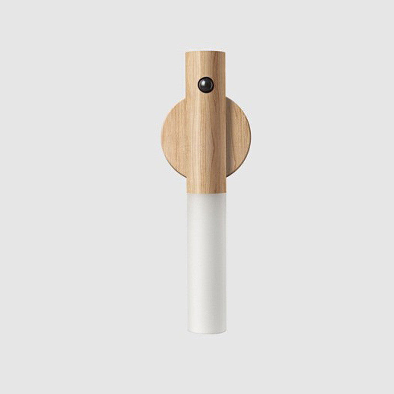 Rechargeable Motion-Sensor Wood Night Light