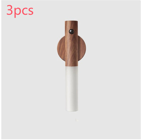 Rechargeable Motion-Sensor Wood Night Light