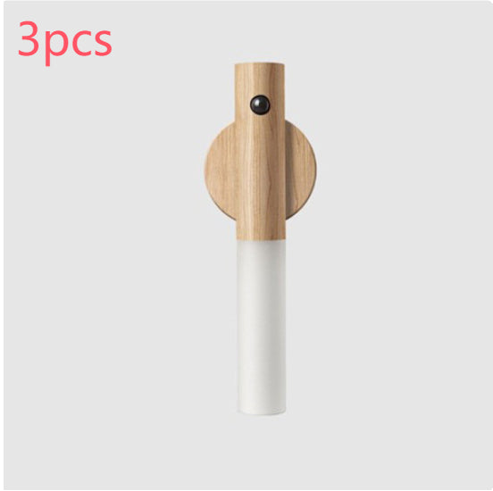 Rechargeable Motion-Sensor Wood Night Light