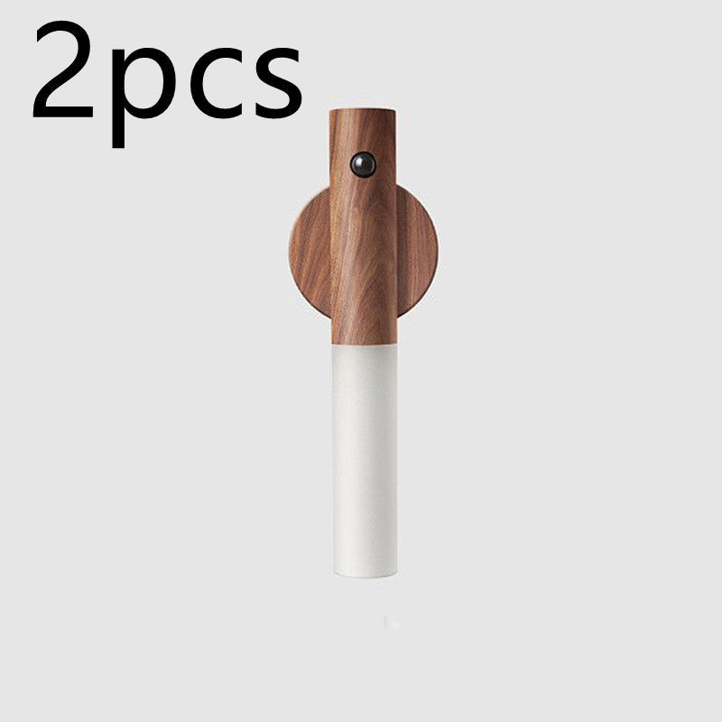 Rechargeable Motion-Sensor Wood Night Light
