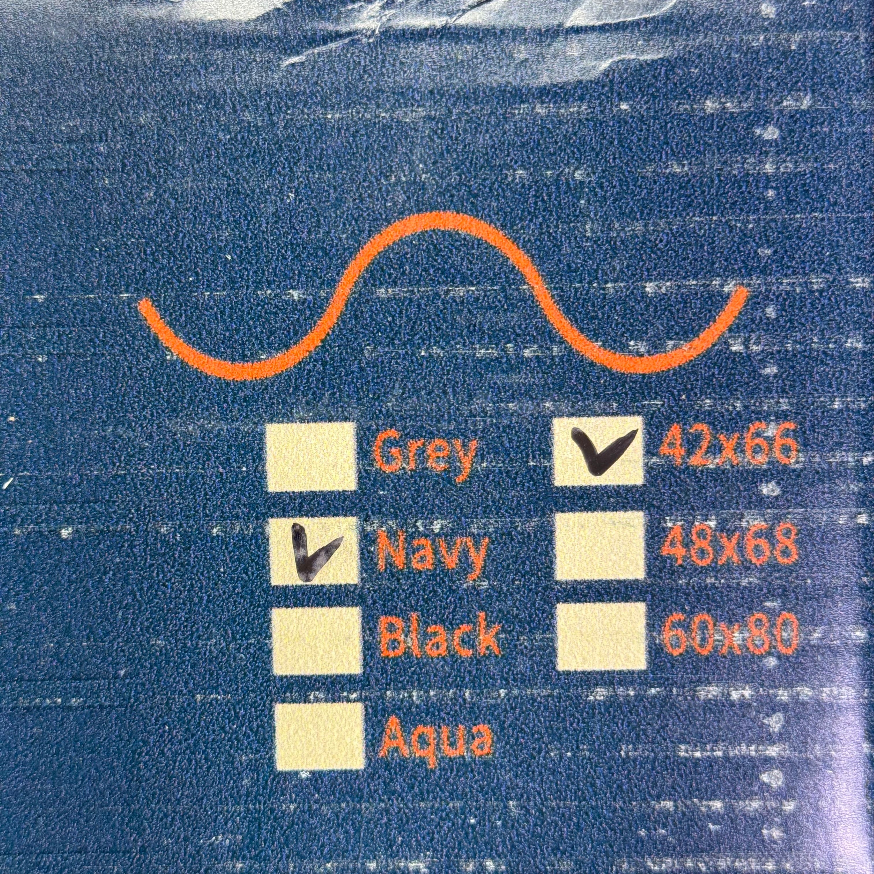 THERA Weighted Blanket Sz 42" x 66", Calming Navy BL613K