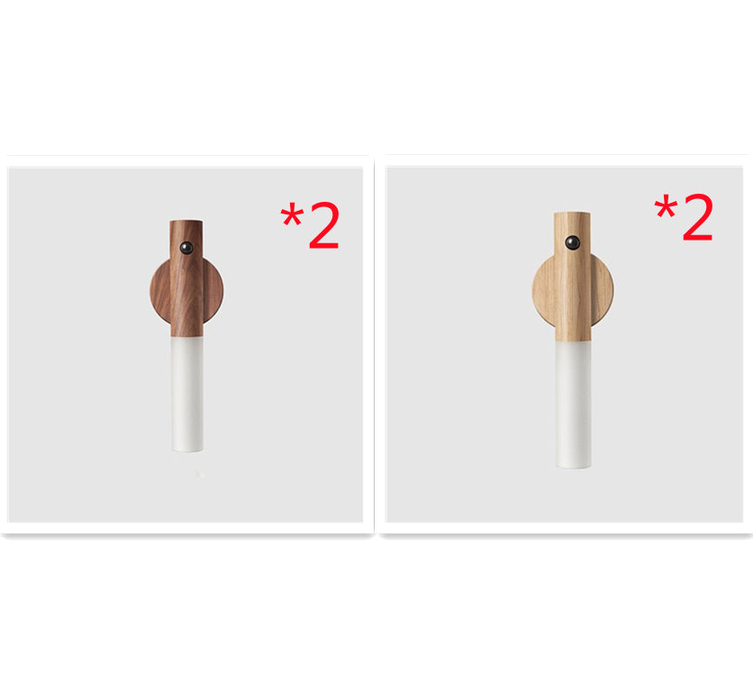 Rechargeable Motion-Sensor Wood Night Light