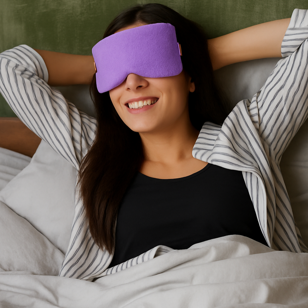 Herbal Hot & Cold Aromatherapy Eye Pillow Pillow Hot/Cold Aromatherapy Rectangular Shaped with 12 Herbs & Essential Oil