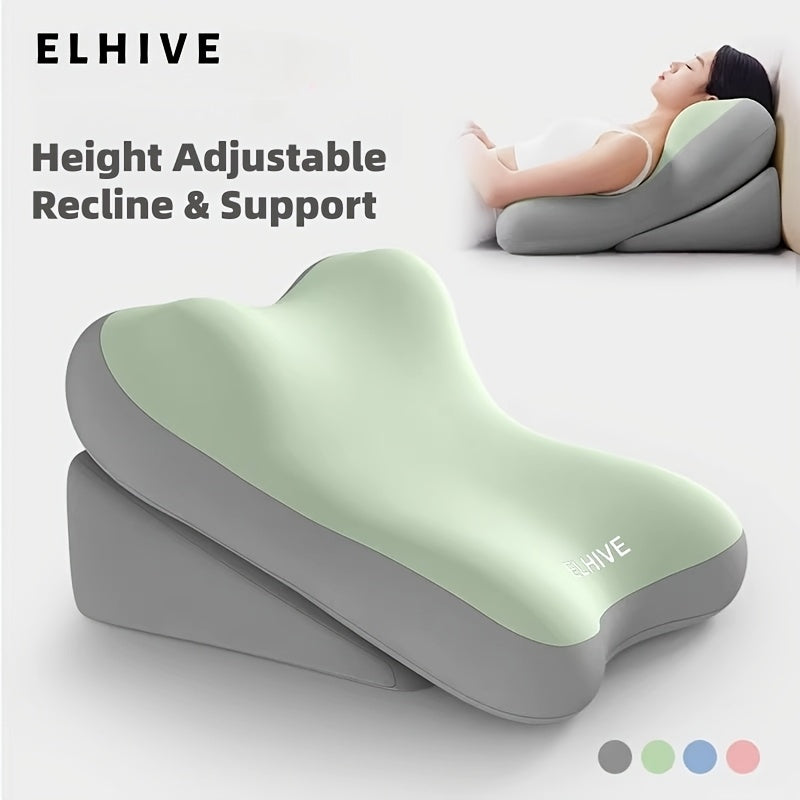 Adjustable Bed Wedge Pillow Memory Foam Backrest Reading Support Cushion