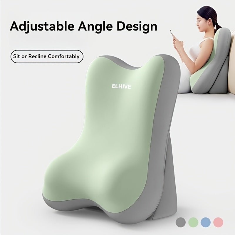 Adjustable Bed Wedge Pillow Memory Foam Backrest Reading Support Cushion