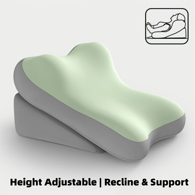 Adjustable Bed Wedge Pillow Memory Foam Backrest Reading Support Cushion