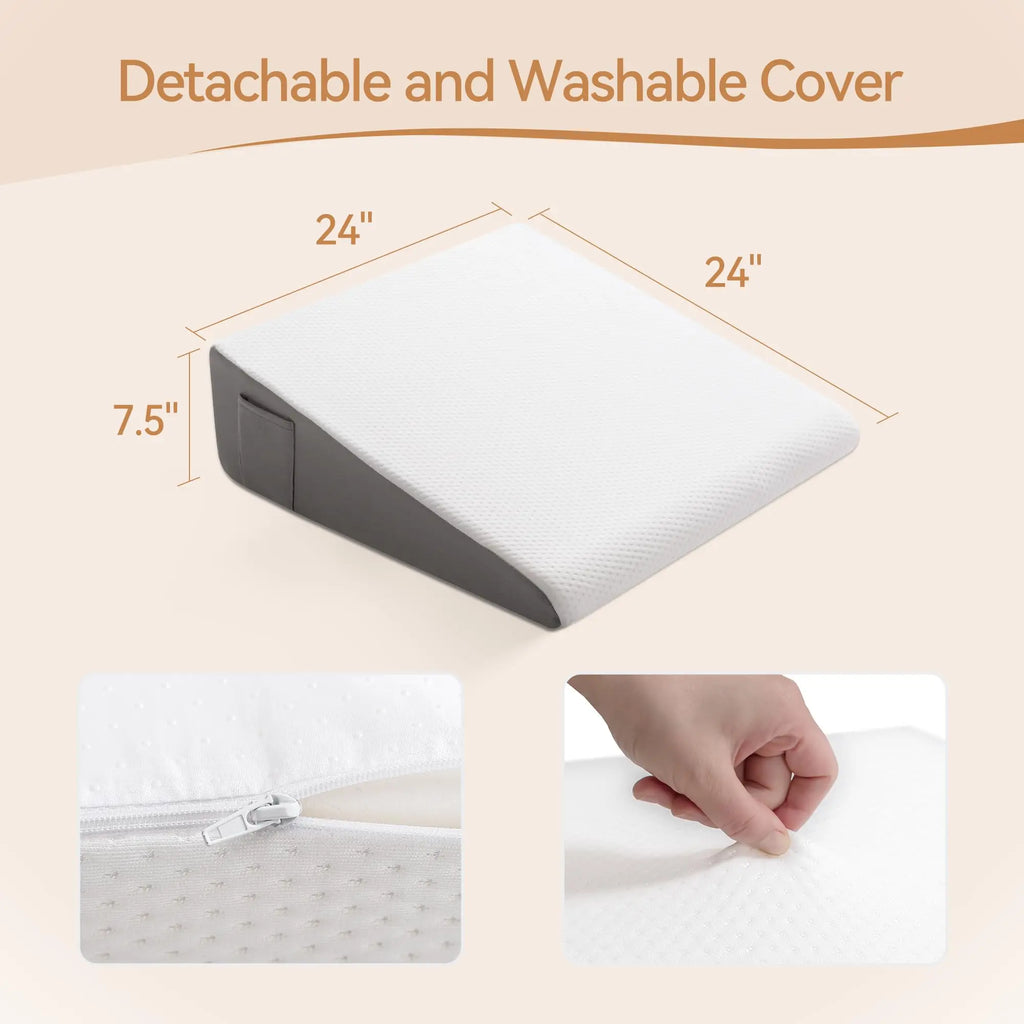 Memory Foam Wedge Pillow for Acid Reflux Relief