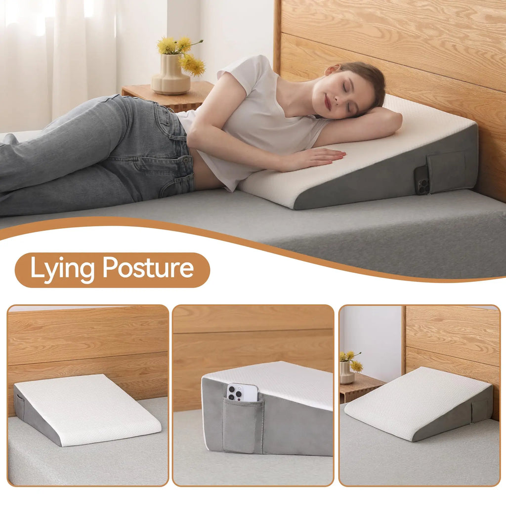 Memory Foam Wedge Pillow for Acid Reflux Relief
