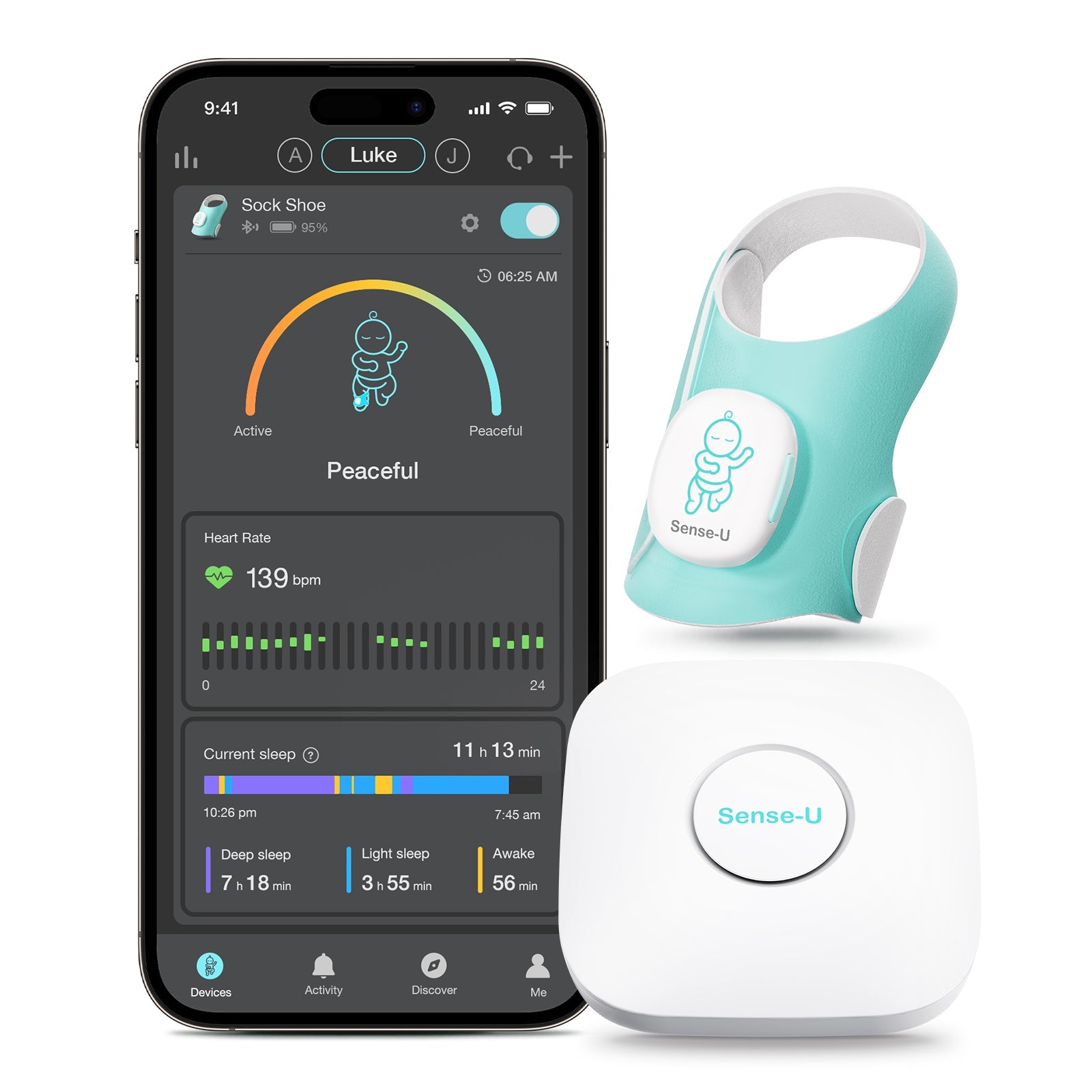Sense-U Smart Sock Shoe Baby Monitor