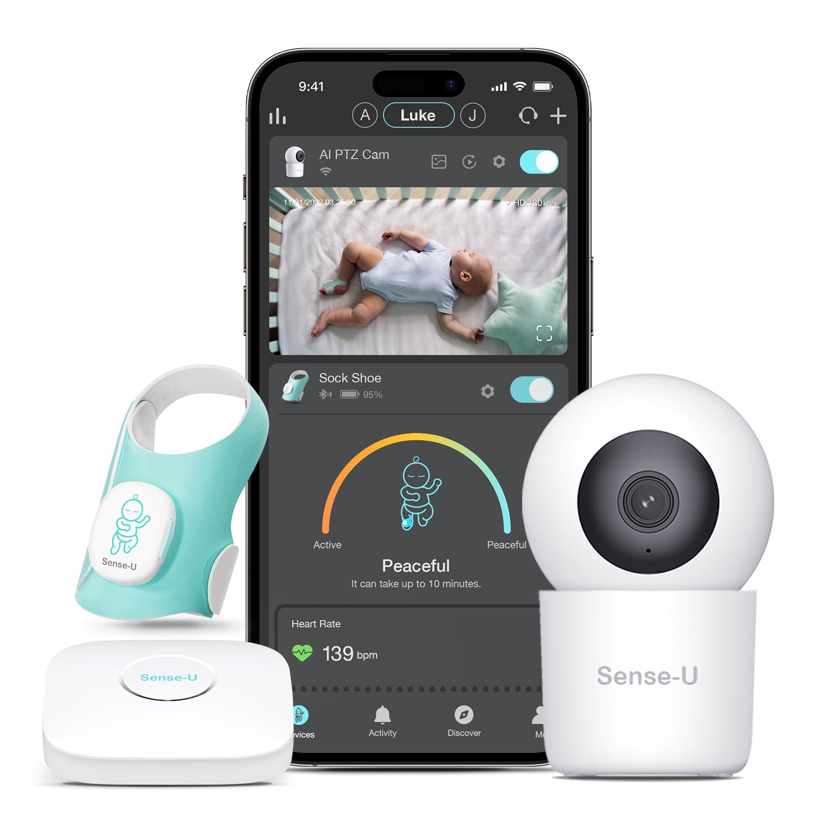 Sense-U Smart Sock Shoe Baby Monitor