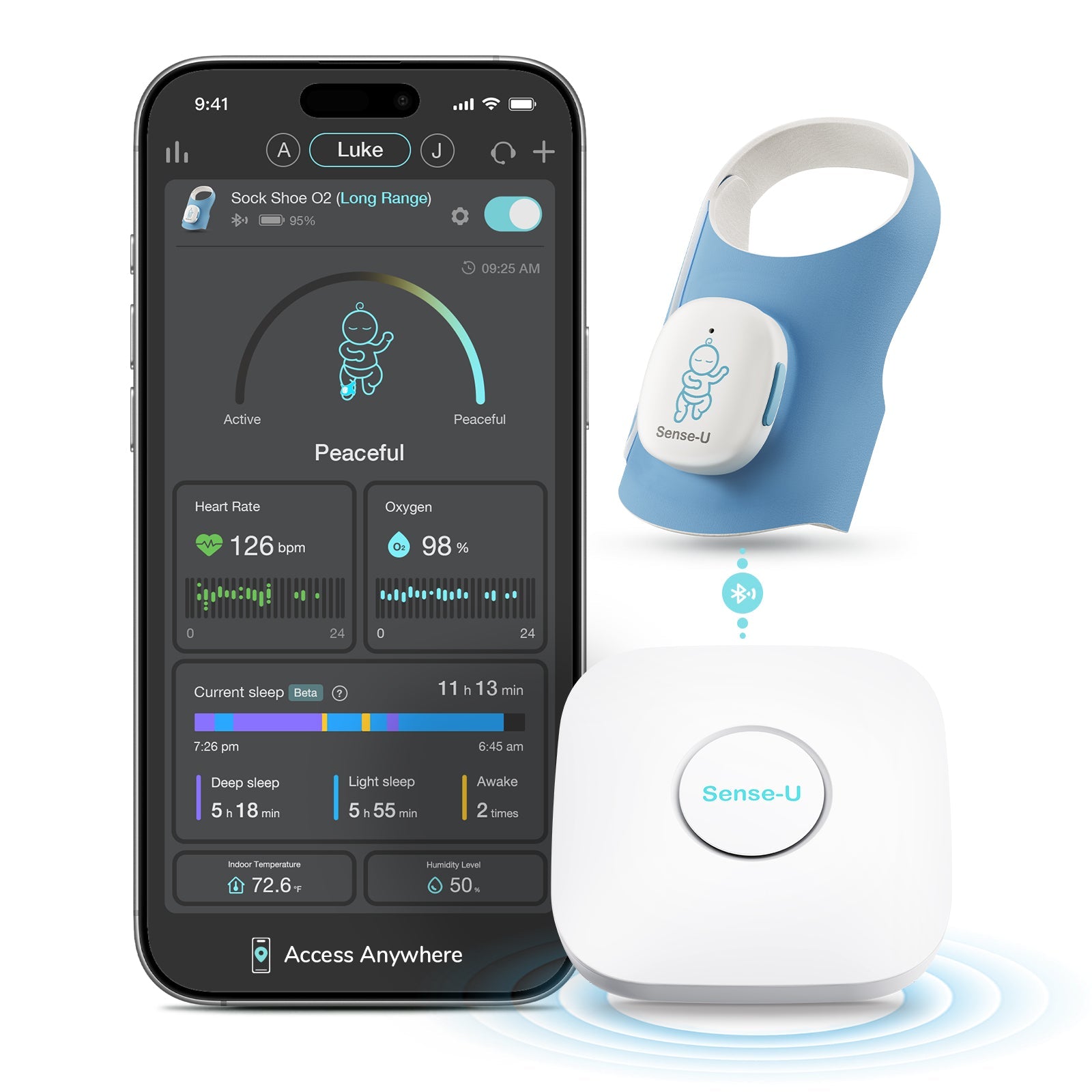 Sense-U Smart Sock Shoe Baby Monitor