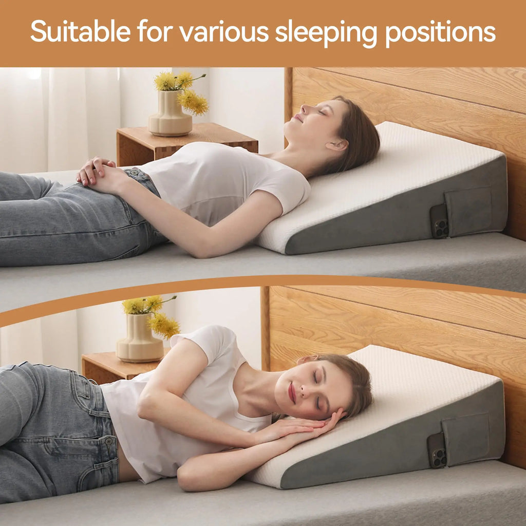 Memory Foam Wedge Pillow for Acid Reflux Relief