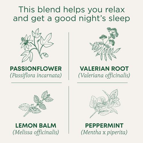 Traditional Medicinals Organic Nighty Night Extra Tea With Valerian Root For Relaxation, 16 Tea Bags (Pack Of 1)