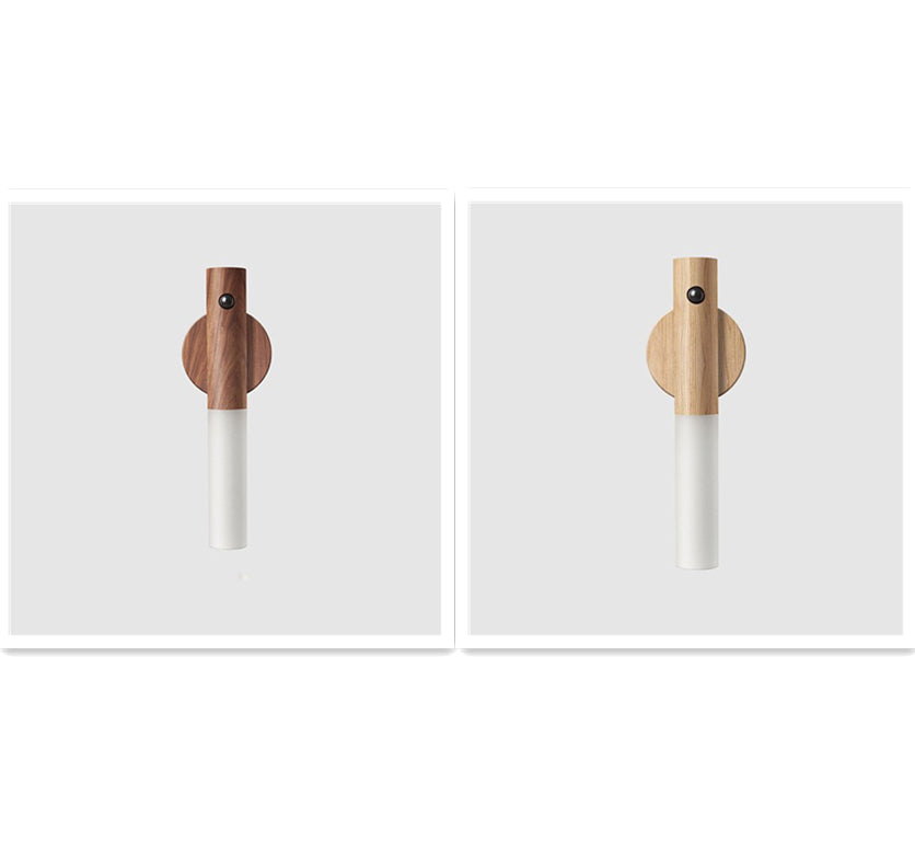 Rechargeable Motion-Sensor Wood Night Light
