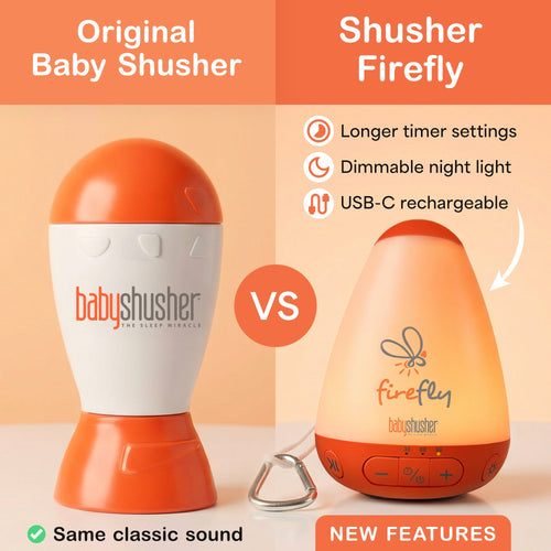 Baby Shusher Firefly Portable Sound Machine & Night Light